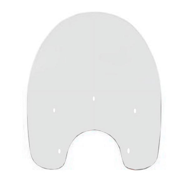 Memphis Shades Memphis Fats 13" Tall Clear Windshield (MEP3110)