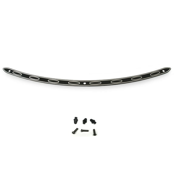 Memphis Shades Night Shade Black Relief Cut Ellipse Windshield Trim (MEM0935)