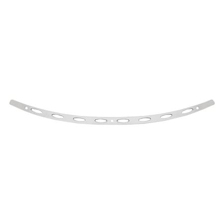 Memphis Shades Stainless Steel Windshield Trim Polished w/Ellipse (MEM0975)