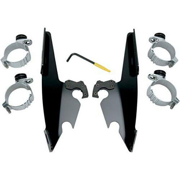 Memphis Shades Trigger-Lock Mounting Kit (Black/Fats and Slim Windshields)