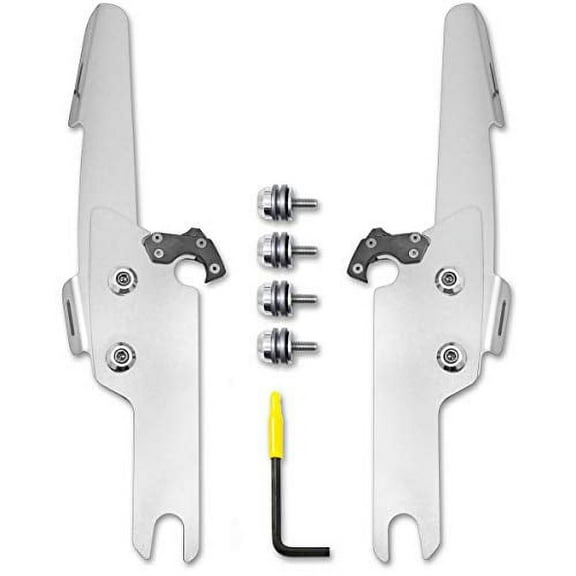 Memphis Shades Trigger-Lock Mounting Kit (Polished/FATS and Slim WINDSHIELD