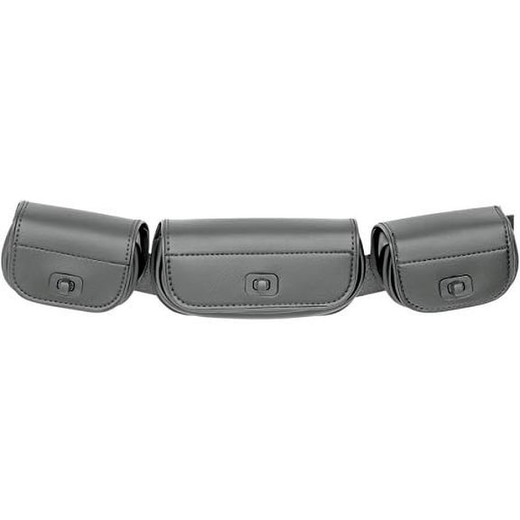 Memphis Shades Windshield Tri-Pouch (Batwing Fairing) (Black)