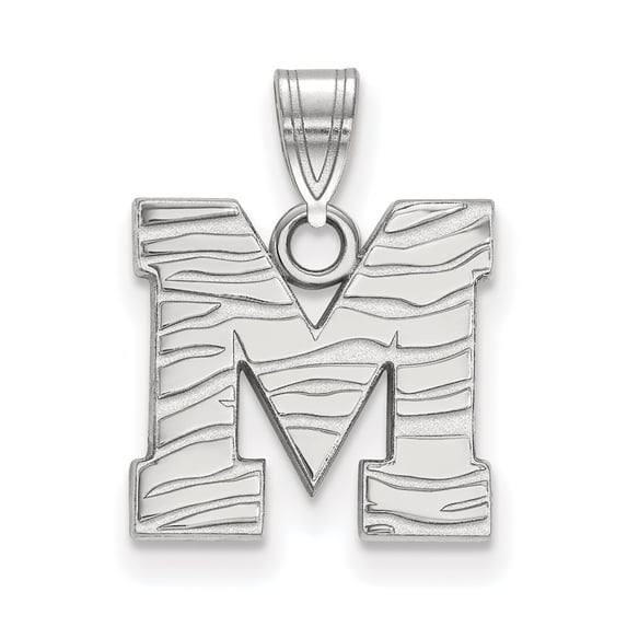 Memphis Small (1/2 Inch) Pendant (10k White Gold)
