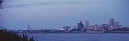 Memphis TN Canvas Art - Panoramic Images (36 x 12)