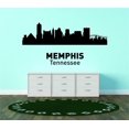 thumbnail image 1 of Memphis Tennessee United States Major City Geographical Map Landmark - Vinyl Wall Decal - 30x64, 1 of 1