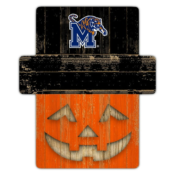 Memphis Tigers 12" x 12" Jack-O-Lantern Display