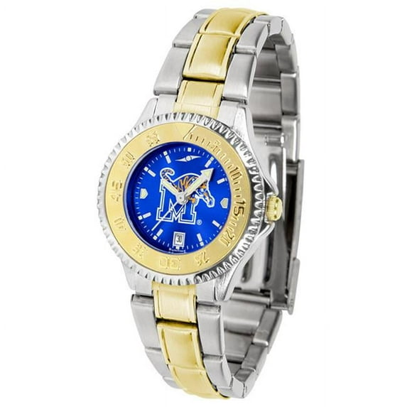 Memphis Tigers NCAA AnoChrome "Competitor" Women's watch (2-Tone Stainless Steel Band)