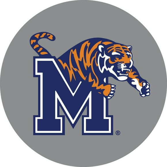 Memphis Tigers PV RR 4" Round Vinyl Magnet Auto Home University of