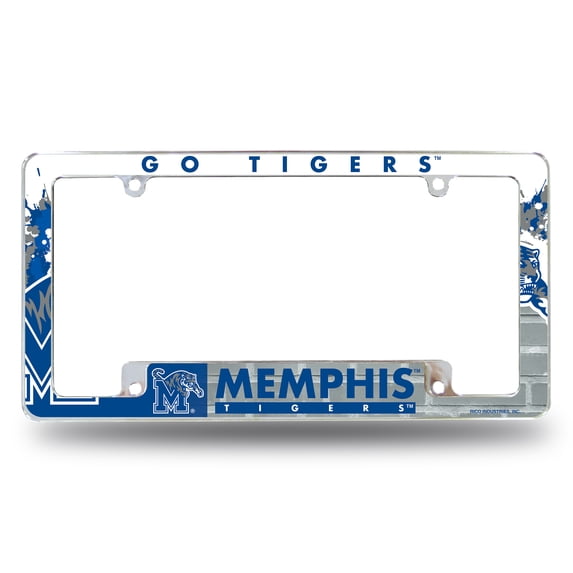 MEMPHIS TIGERS ALL OVER CHROME FRAME