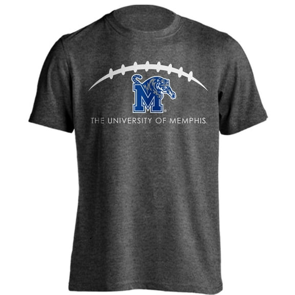 Memphis University Tigers Football Laces Out Logo T-Shirt
