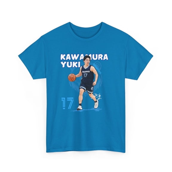 Memphis Yuki Kawamura #17 basketball Cartoon Unisex Heavy Cotton Tee-KTYK001-Sapphire-4XL