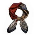 thumbnail image 1 of Men 100 Silk Square Scarf 26"x26" Neck Scarves Wrap Business Casual Breathable Lightweight Paisley, 1 of 3