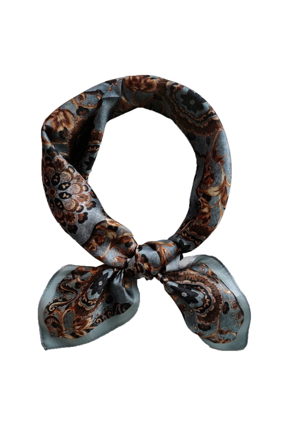 Men 100 Silk Square Scarf 70x70cm Neck Scarves 12 momme Wrap Business Casual Breathable Lightweight Paisley