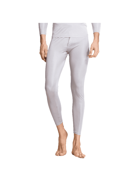Men 100% Silk Thermal Long Johns Underwear Pants Mulberry Silk Base Layer Bottom Leggings