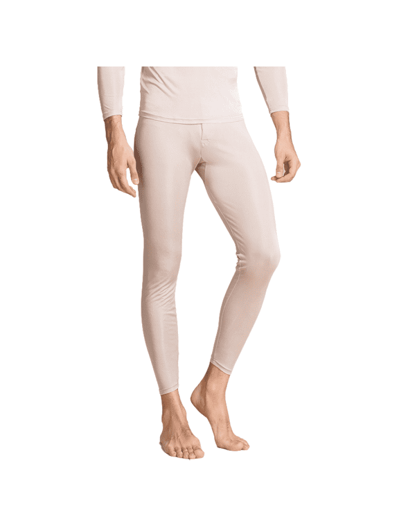 Men 100% Silk Thermal Long Johns Underwear Pants Mulberry Silk Base Layer Bottom Leggings