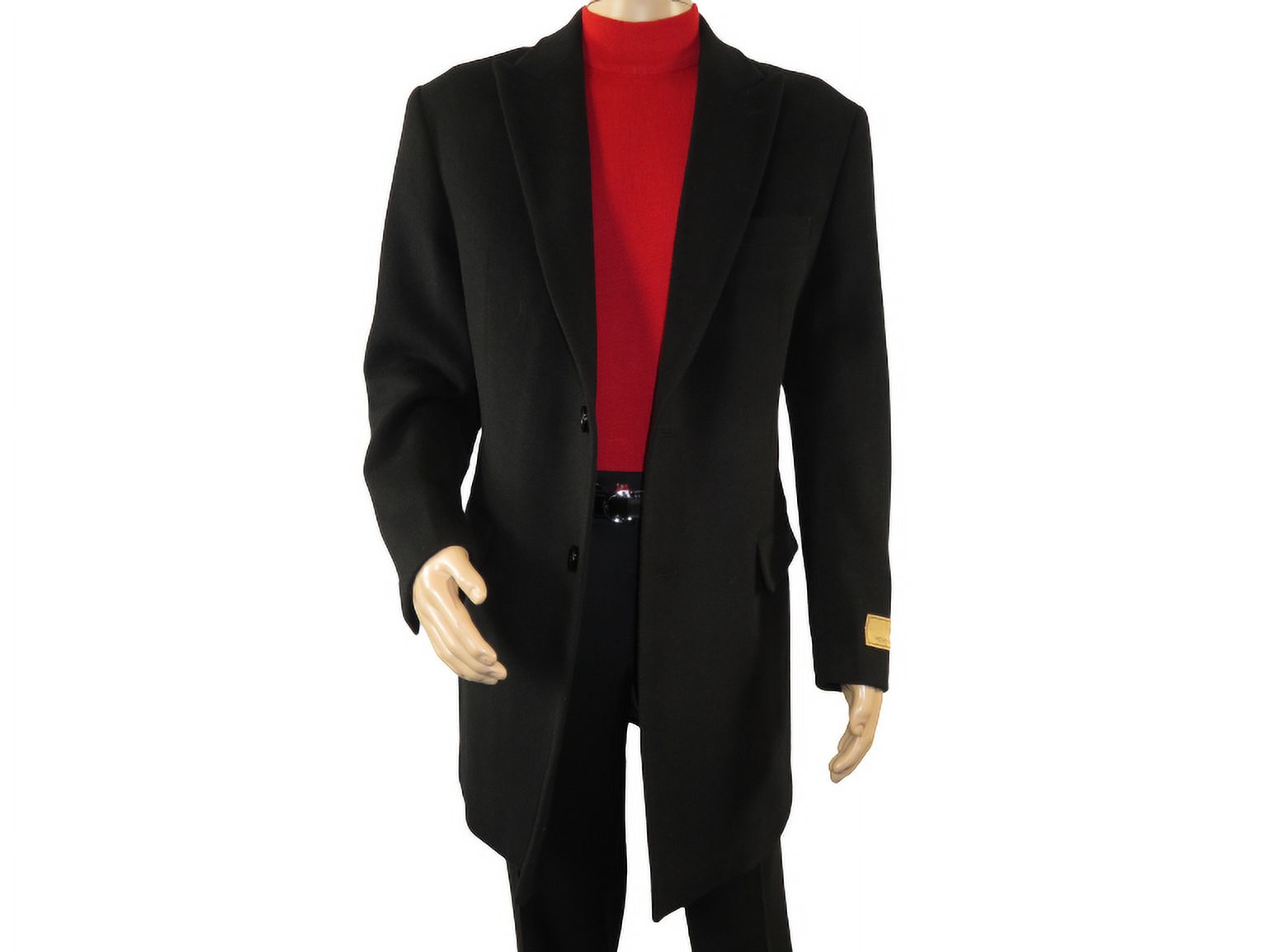 Men 100 Soft Wool 3/4 Length Winter Top Coat Cashmere Feel Til70