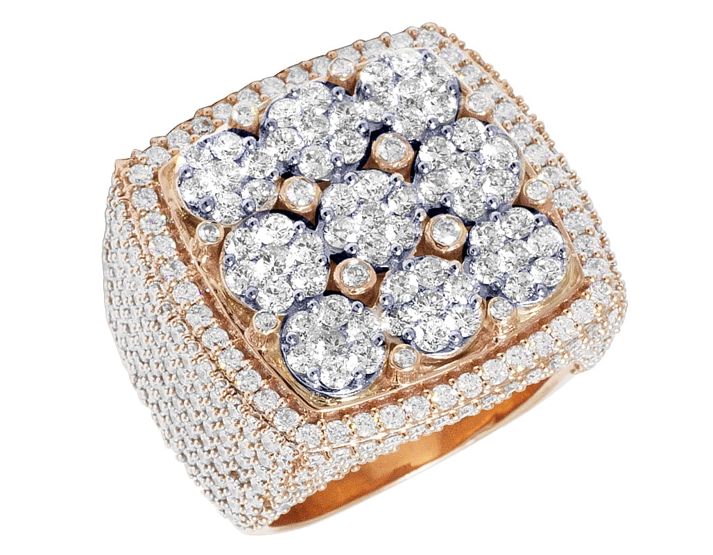 Rose gold pinky store ring mens