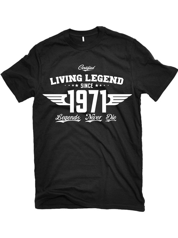 Men 1971 Living Legend Legends Never Die Graphic T-Shirt