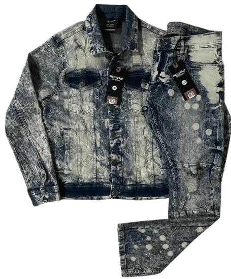 Retro Design Suit Jacket Skinny Jeans Two-piece Set