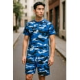 thumbnail image 1 of Men 2 Piece Premium Printed Shirt & Short Camouflage Short Set, 1 of 2