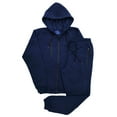 thumbnail image 1 of Men Tech Jogger Fleece Suit Top and Bottom Sweatsuit Outfit, 1 of 2