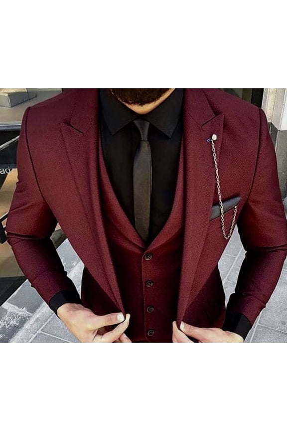 Men 3 Piece Suits Designer Wedding Dinner Party Wear Suits