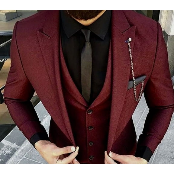 Men 3 Piece Suits Designer Wedding Dinner Party Wear Suits
