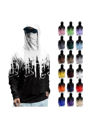 Men 3D Print Pullover Hoodies with Built-In Face Mask And Drip Design Featuring Streetwear Style For Casual Outings Skateboarding Concerts White L