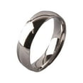 thumbnail image 1 of Men 4mm Mirror Polish Titanium Comfort Fit Plain Rings Wedding Band, 1 of 1