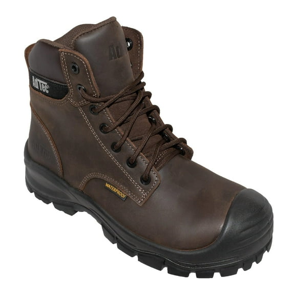 Men 6" Waterproof Composite Toe Work Boot Brown