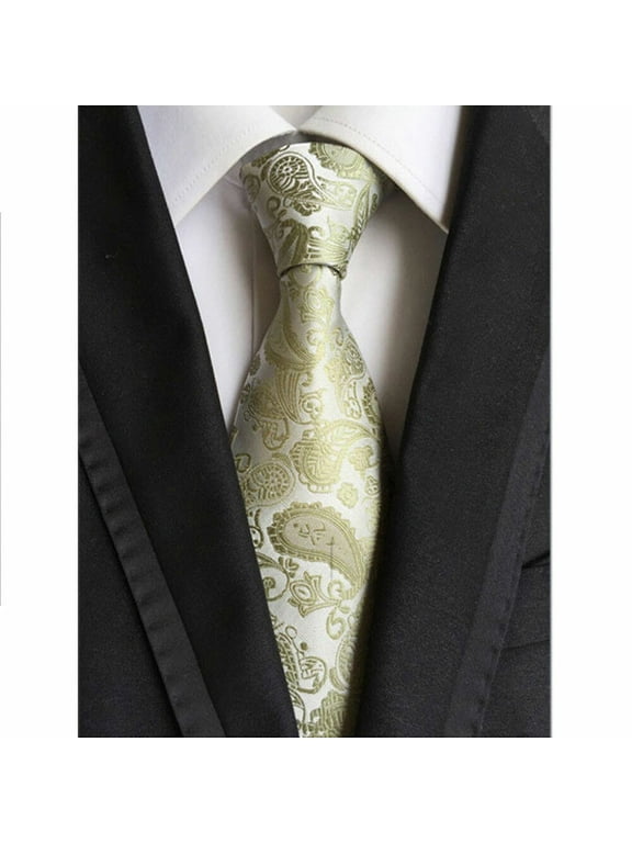 Men 8CM Wide Paisley Neck Tie Wedding Party Business Formal Flower Necktie