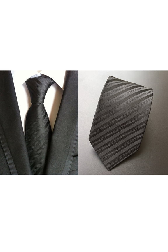Men 8CM Wide Party Wedding Necktie Stripe Grids Paisley Pattern Neck Ware Tie