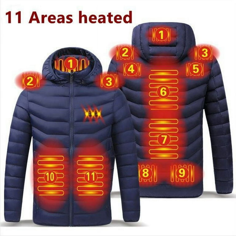 Men 9 Areas Heated Jacket USB Winter Outdoor sale Electric Heating Jackets Warm Sprot