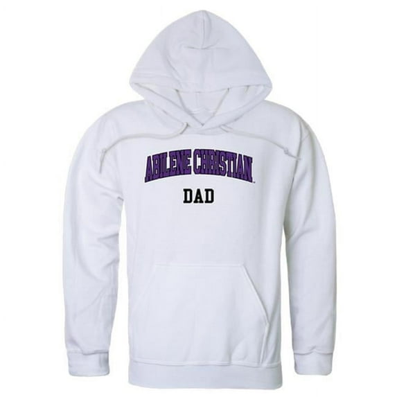 Men Abilene Christian Wildcats Dad Hoodie, White - Small