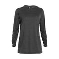 thumbnail image 1 of Men Adult Tri-Blend Raglan Hoodie, Charcoal Heather - Extra Small, 1 of 1