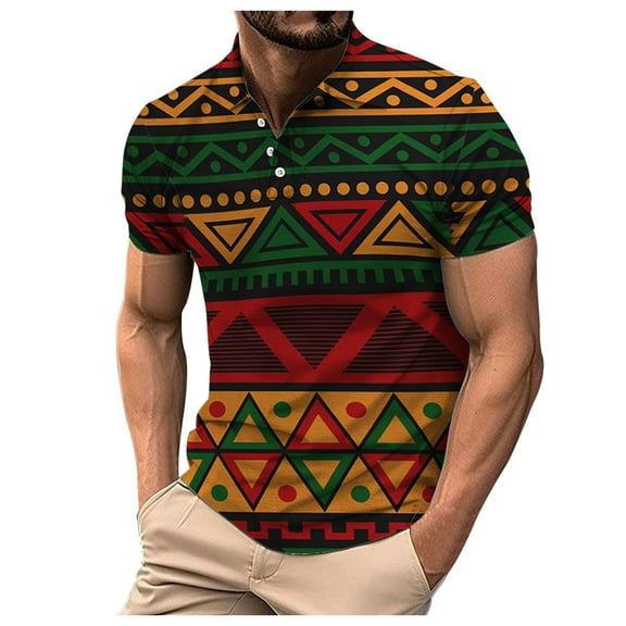 Men African Traditional Pattern Print Shirt Casual Short Sleeve Shirts Printed Dashiki Clothes Pocket T Shirt Pack Big T Shirt Long Men T Shirt Men's Shirt Concert T Shirts for Men Mens Pack of Shirts