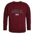 thumbnail image 1 of Men Alabama A&M University Bulldogs Dad Crewneck Fleece, Maroon - Medium, 1 of 1