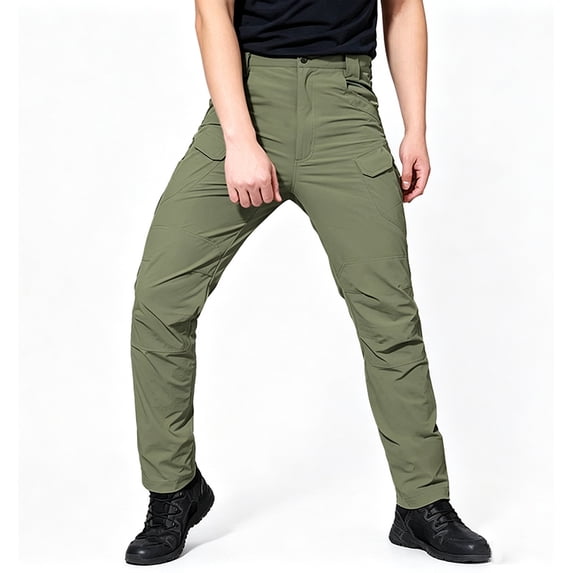 Men All Terrain Utility Cargo Pants Stretch Breathable Multi Pocket Regular Outdoor Work Pants S-XXL