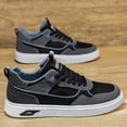 thumbnail image 1 of Men' All-Weather Sneakers with Sole -  Wide Width Low-Top Suitable for Spring Outdoor & Year-Round Wear - Durable Round Toe Casual Sneakers (Lace-Up)，, 1 of 4