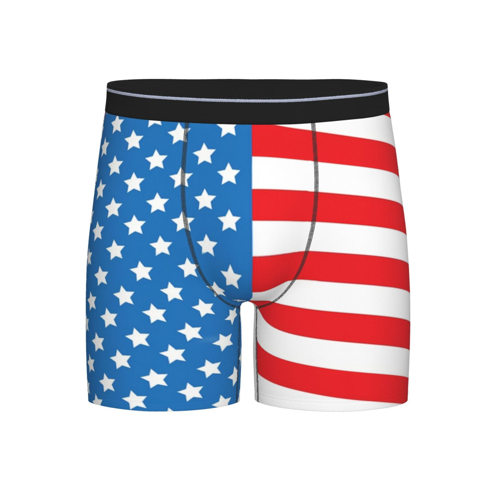 Men America Flag Pattern Boxer Briefs Novelty Boxer Shorts Underwear No men-america-flag-pattern-boxer-briefs-novelty-boxer-shorts-underwear-no