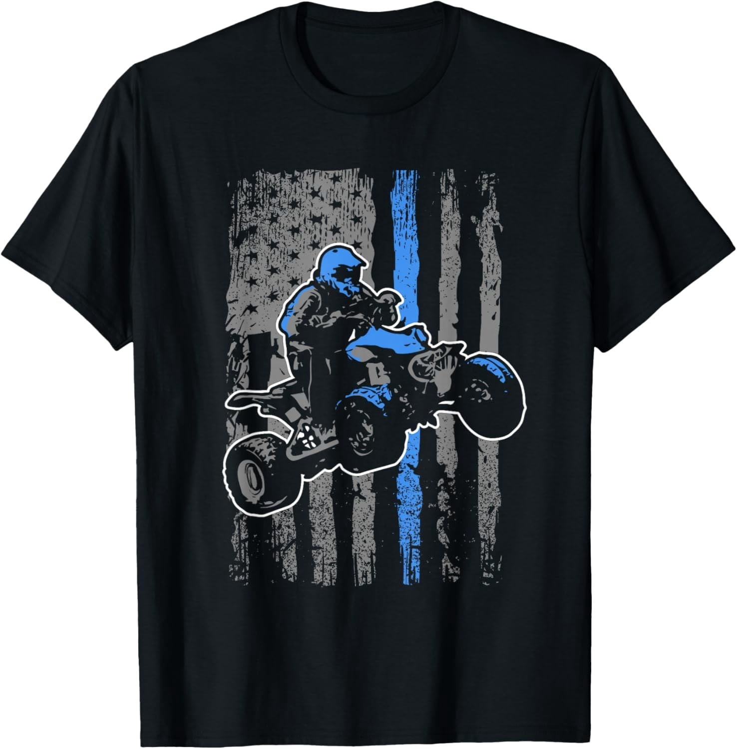 Men American Flag Four Wheeler Quad ATV Riding T-Shirt - Walmart.com