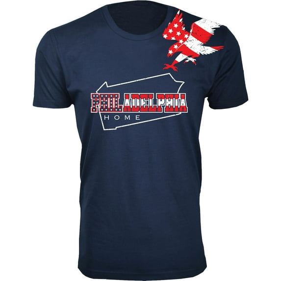 Men American Home State and City USA T-Shirt