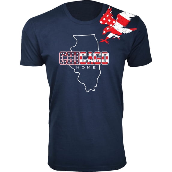 Men American Home State and City USA T-Shirt