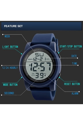 Men Analog Digital Sport LED Wrist Watch Wrist Vibration Alarm Watch Woman's Smart Watch Wristwatch with Secondhand for Infantry for Men Man Watch Mens Solar Watch Stainless Steel Digital Watch Mens