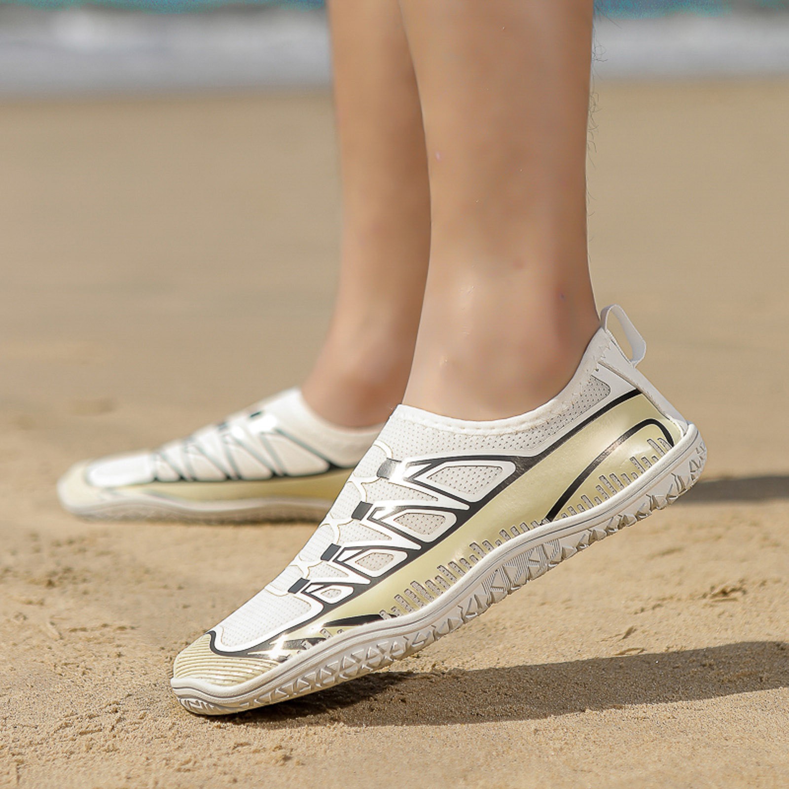 Men And Women Couples Swimming Wading Shoes Soft Sole Dual Purpose