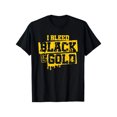 thumbnail image 1 of Men And Women I Bleed Black And Golden Game Day T-Shirt, 1 of 4