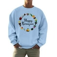 thumbnail image 1 of Men And Women Kwanzaa Fall Fashion Hoodless Pullover Sweatshirt Holiday Logo Print Top Casual Fall Pullover Long Sleeve Crewneck Loose Tops, 1 of 4