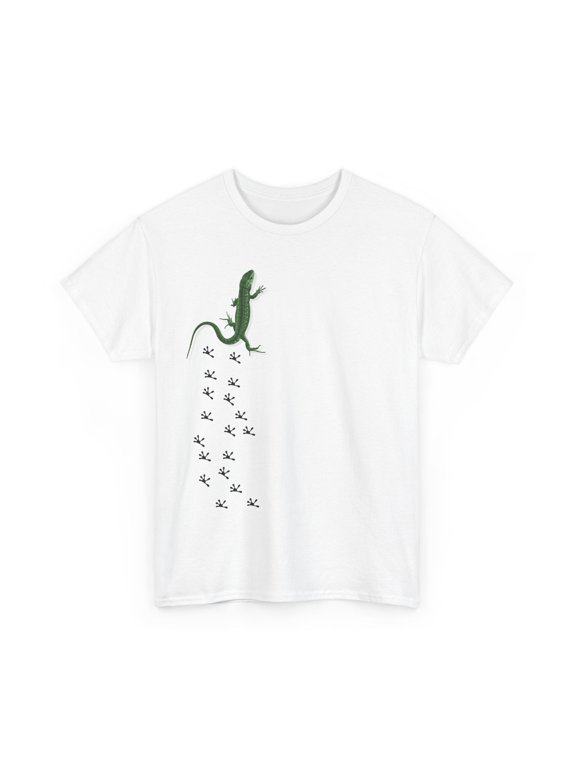 Men And Women Lizard Footprint Gecko Reptile T-Shirt