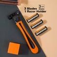 Men And Women Manual Safety Razor Blade 3Layer Stainless Steel Hair