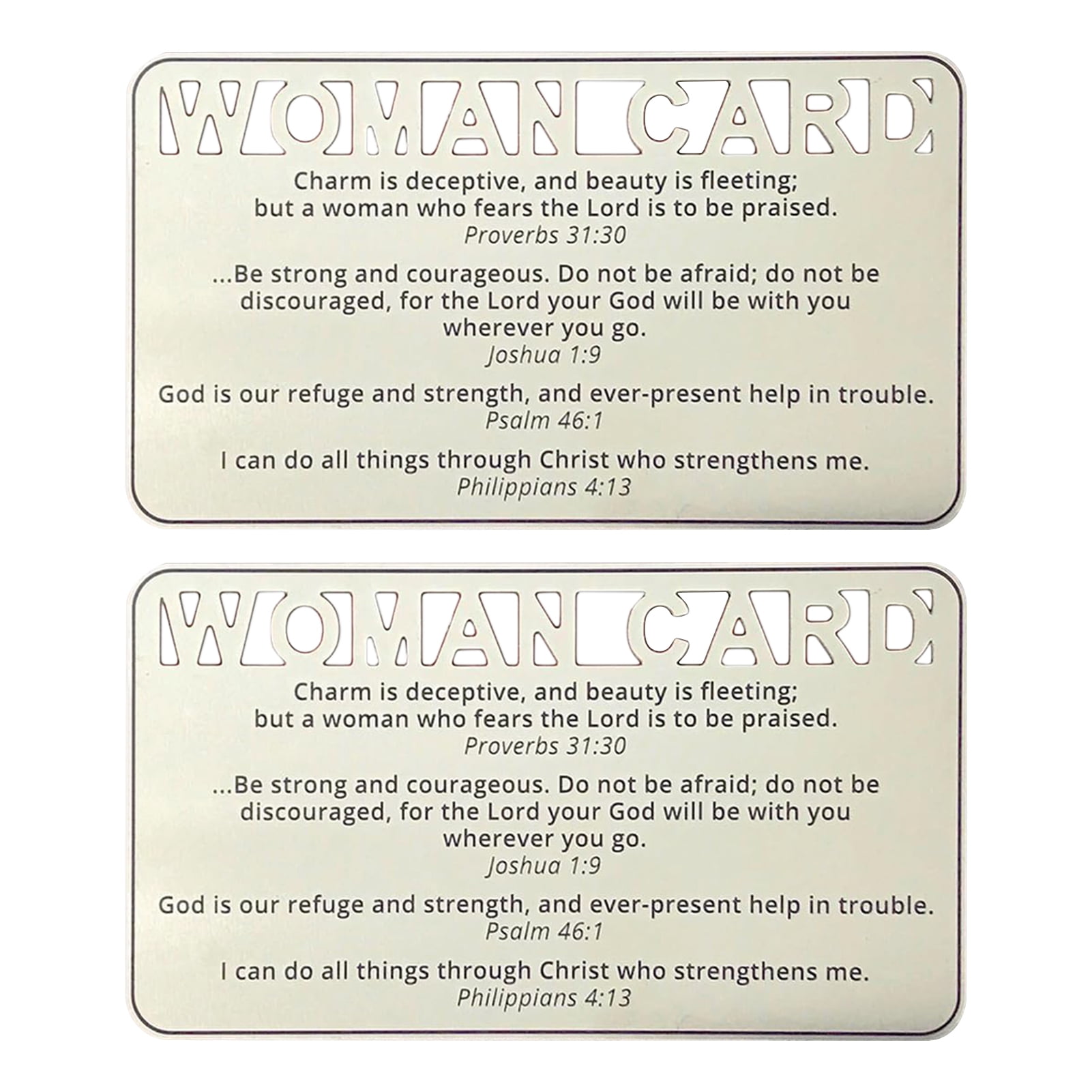 Men And Women Prayer Cards Bible Verse Wallet Insert Cards Christian ...